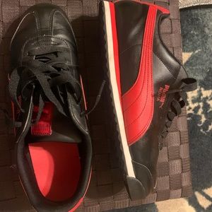 Puma Roma black and red